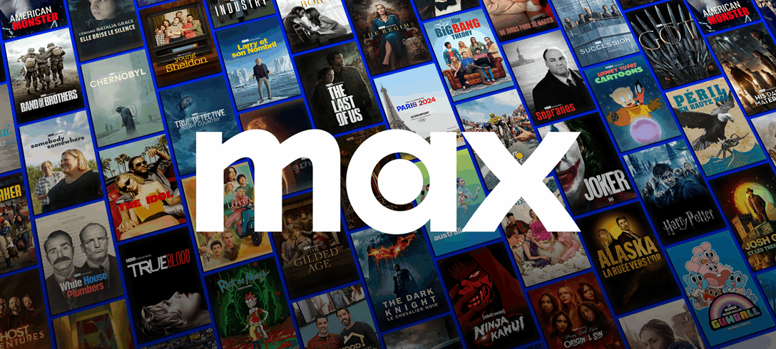 vitrine de programmes disponibles sur Max